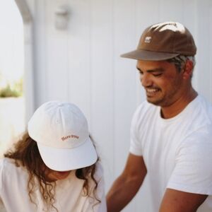 Will + Bear 100% Natural Brushed Cotton Canvas “Riley Bone” White Dad Cap NWT